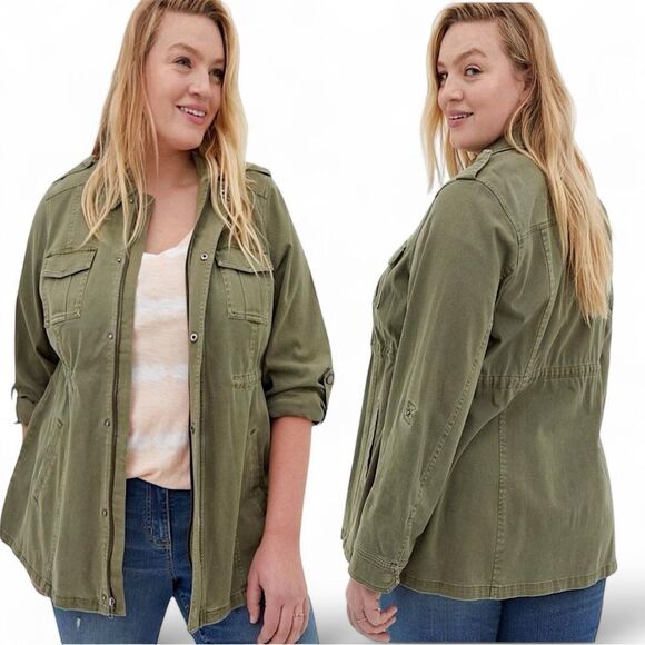 Torrid Twill Anorak Utility Jacket Size Large - Picture 2 of 16